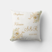 Oreiller à lancer Mariage de logo de monogramme do (Recto)