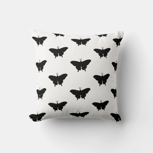 Oreiller à lancer Motif graphique papillon (Recto)