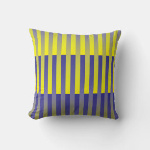 Oreiller à lancer Motif jaune violet