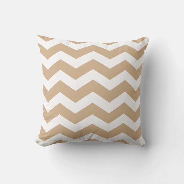 Oreiller à lancer Motif Sandy Chevron (Recto)