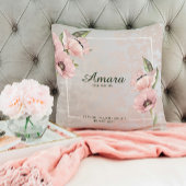 Oreiller à lancer nuptiale personnalisé - Coussin 