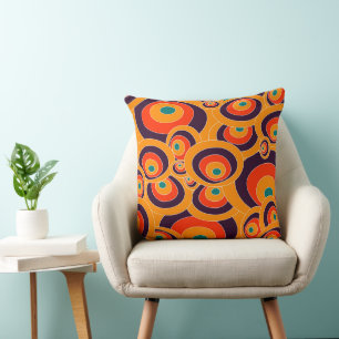 Oreiller à lancer orange Abstrait Motif - Moderne