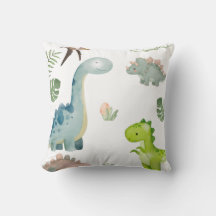 Oreiller à lancer Pastel Dinosaur