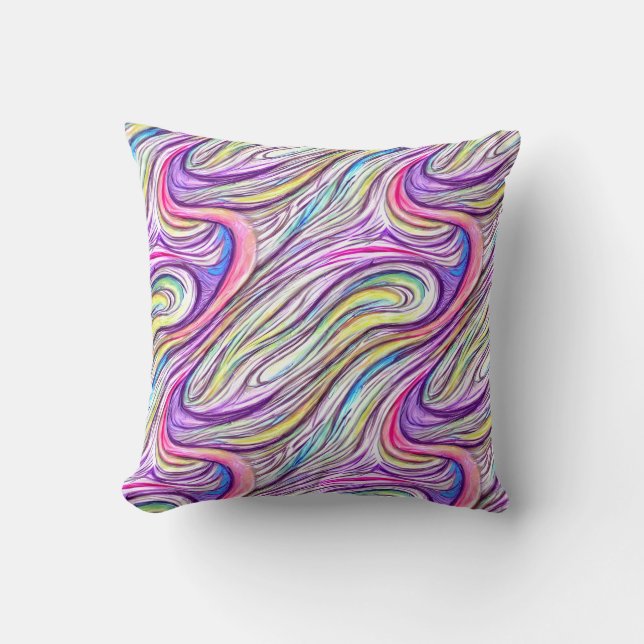 Oreiller à lancer Pastel Swirlscape (Recto)