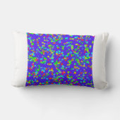 Oreiller à lancer peint en fleurs (Verso)