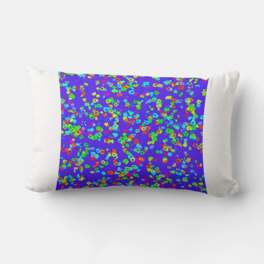 Oreiller à lancer peint en fleurs (Verso)