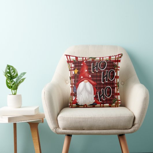 Oreiller à lancer père Noël Gnome (Chaise)