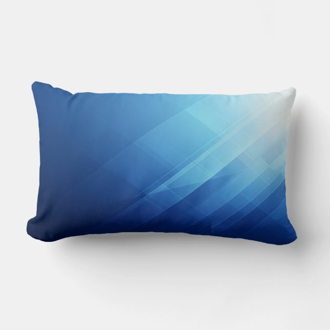 Oreiller à lancer personnalisable - Accent bleu (Recto)