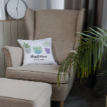 Oreiller à lancer personnalisé maman plante<br><div class="desc">Ce charmant coussin de lancer ferait un grand cadeau pour cette maman plante spéciale dans votre vie!</div>