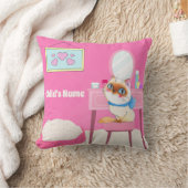 Oreiller à lancer personnalisé rose gâté Kitty (Couverture)
