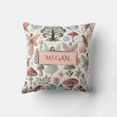 Oreiller à lancer pour fille fée personnalisée (Verso)