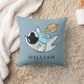 Oreiller à lancer pour garçon d'astronaute personn (Couverture)