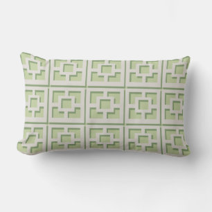 Oreiller à lancer Retro Green Trellis