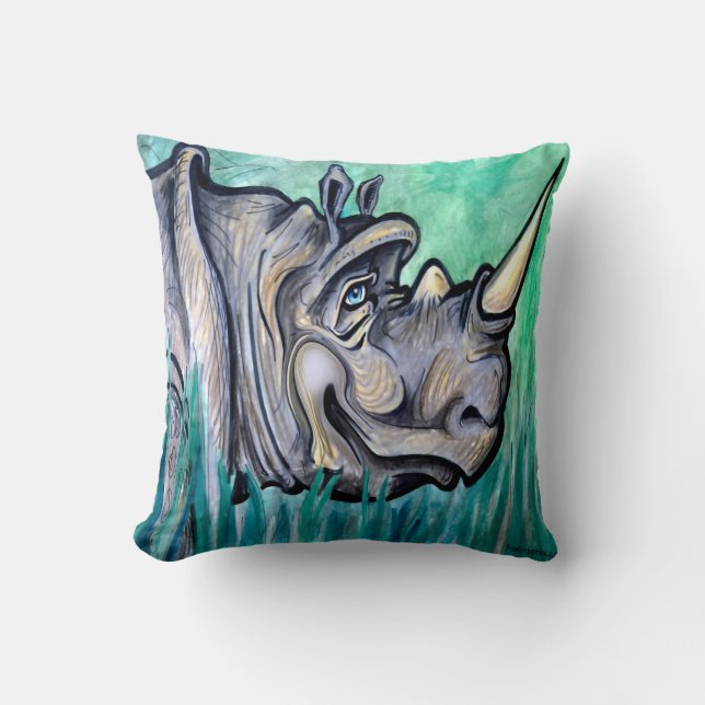 Oreiller à lancer Rhino (Recto)