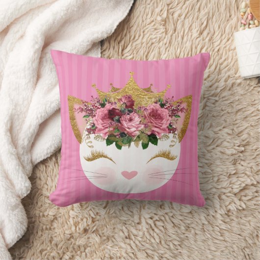 Oreiller à lancer rose princesse Kitty (Couverture)