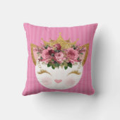 Oreiller à lancer rose princesse Kitty (Verso)