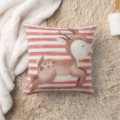 Oreiller à lancer rouge avec Rendeer (Couverture)