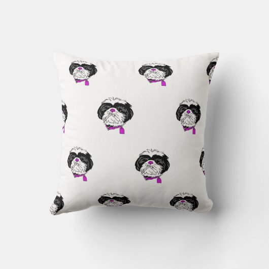 Oreiller à lancer Shih Tzu (Verso)