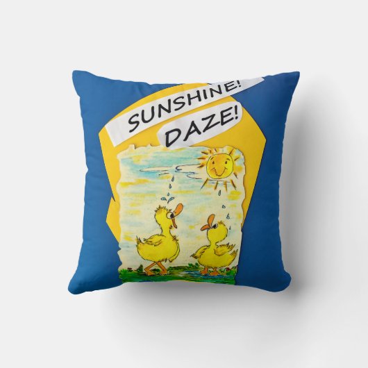 Oreiller à lancer "Sunshine Daze" (Verso)