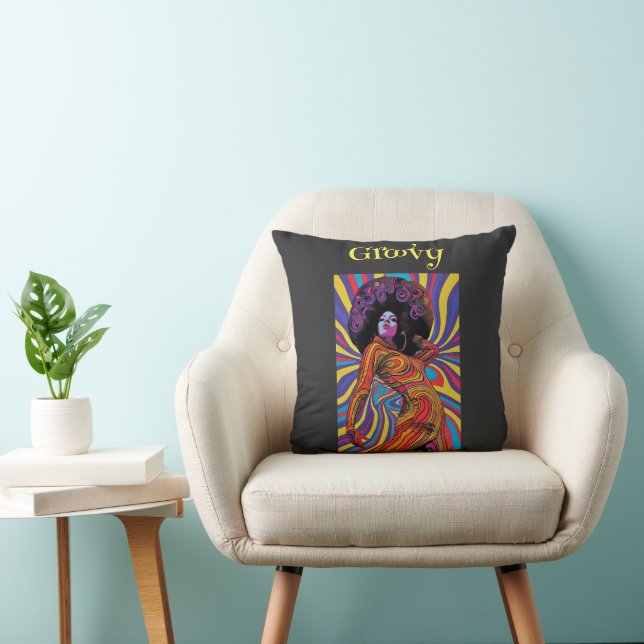 Oreiller à lancer super rétro (Chaise)