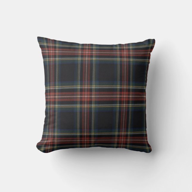 Oreiller à lancer Tartan 16 po x 16 po (Recto)