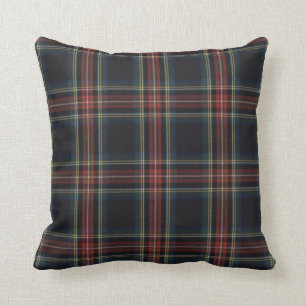 Oreiller à lancer Tartan 16 po x 16 po