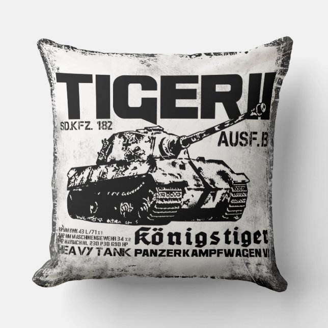 Oreiller à lancer Tiger II (Recto)