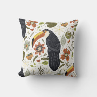 Oreiller à lancer Toucan