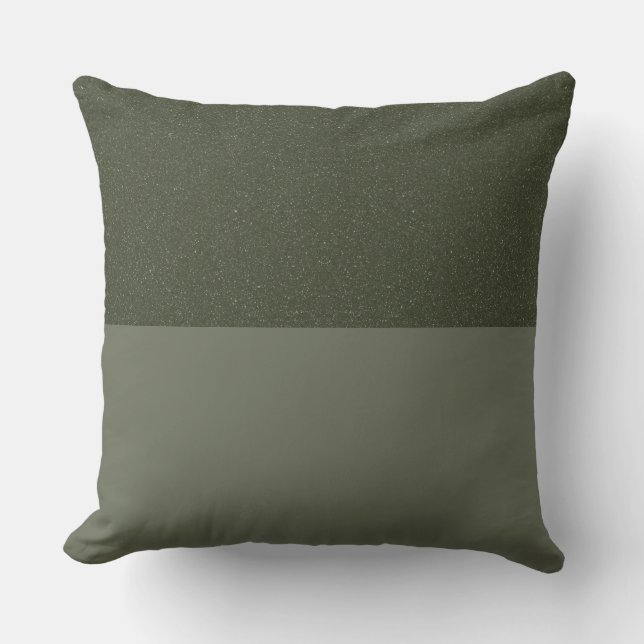 Oreiller à lancer vert de mousse inversé sur mesur (Recto)