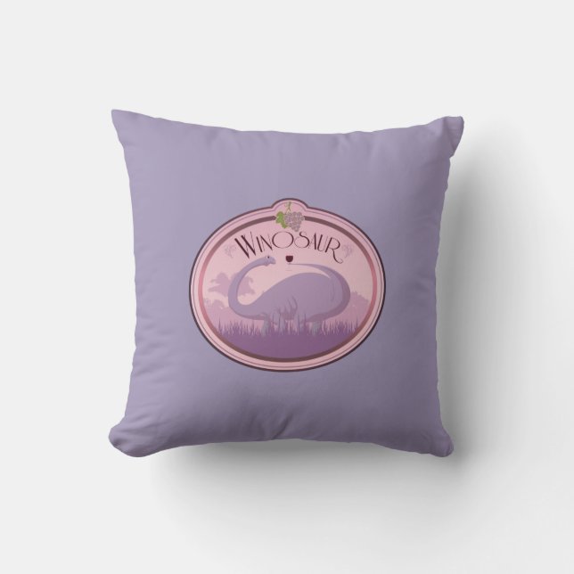 Oreiller à lancer Winosaur personnalisé (Recto)