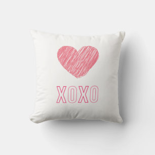 Oreiller à lancer "XOXO"