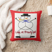 Oreiller à l'housse de polyester "Frosty the Snowm (Couverture)