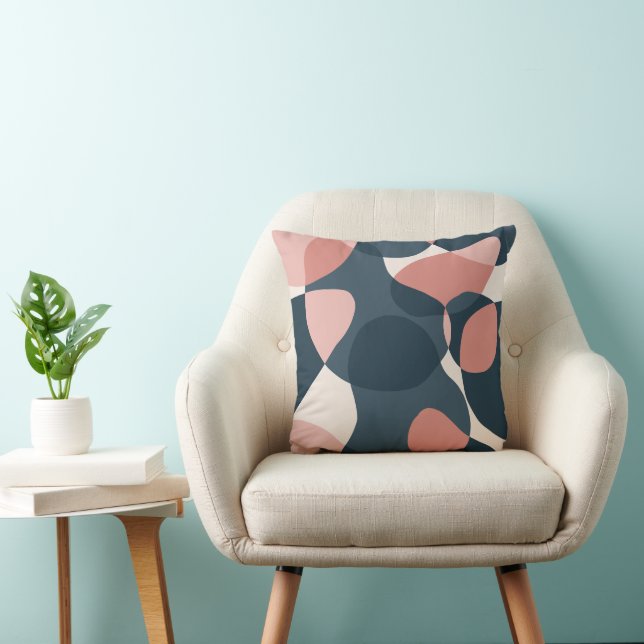 Oreiller à motif abstrait (Chaise)