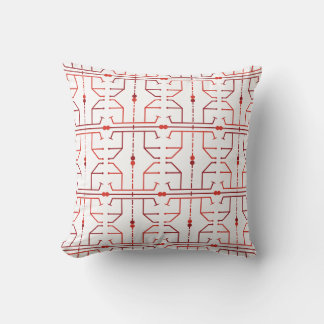Oreiller à motif abstrait de hiéroglyphes
