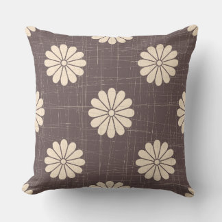 Oreiller à motif camomille