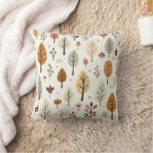 Oreiller à motif d'arbre mignon (Couverture)
