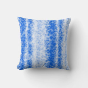 Oreiller à motif de bulles en aquarelle bleu ciel 