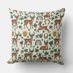 Oreiller à motif de cerf Nature Harmony - Faune él