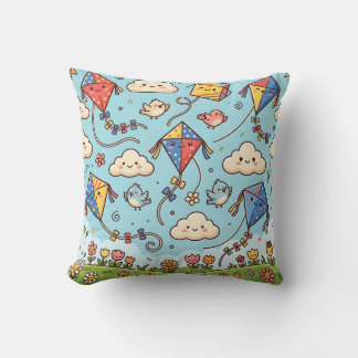 Oreiller à motif de cerf-volant – Oreiller de jeté