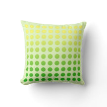 Oreiller à motif pois verts dégradés 2