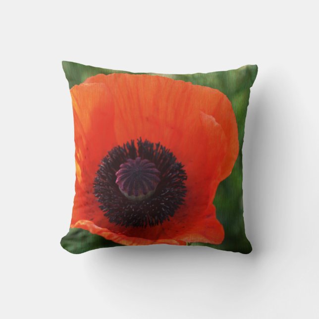 Oreiller à pouce à fleurs rouge stylisé (Recto)