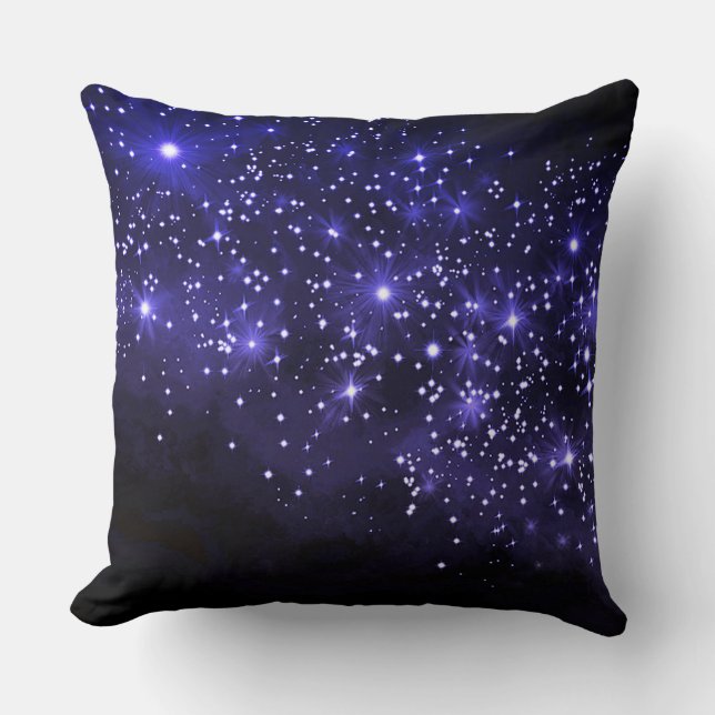 Oreiller à projecteur bleu nuit (Recto)