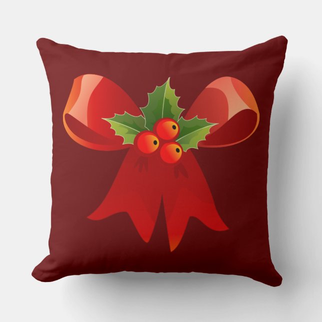Oreiller à ruban de Noël (Recto)