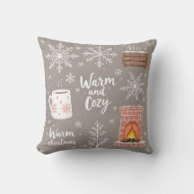 Oreiller à thème hivernal chaud et douillet