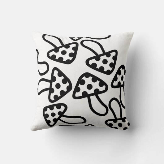 Oreiller à Thon Noir & Blanc (Verso)