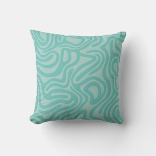Oreiller Abstrait Motifs bleu vert