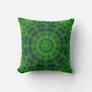 Oreiller Abstrait vert