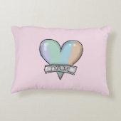 Oreiller accent Figaro rose - coussin de sol (Dos)