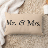 Oreiller accent mariage M. Mme blanc cassé (Couverture)