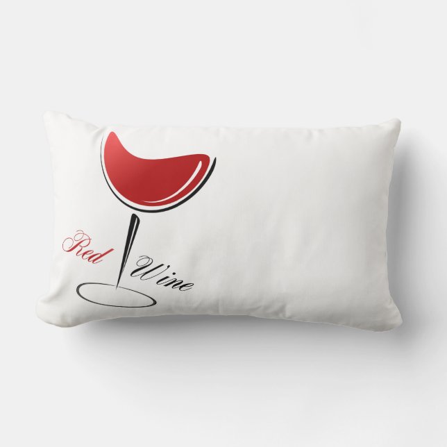 Oreiller accentué-Rouge vin Oreiller de décoration (Recto)